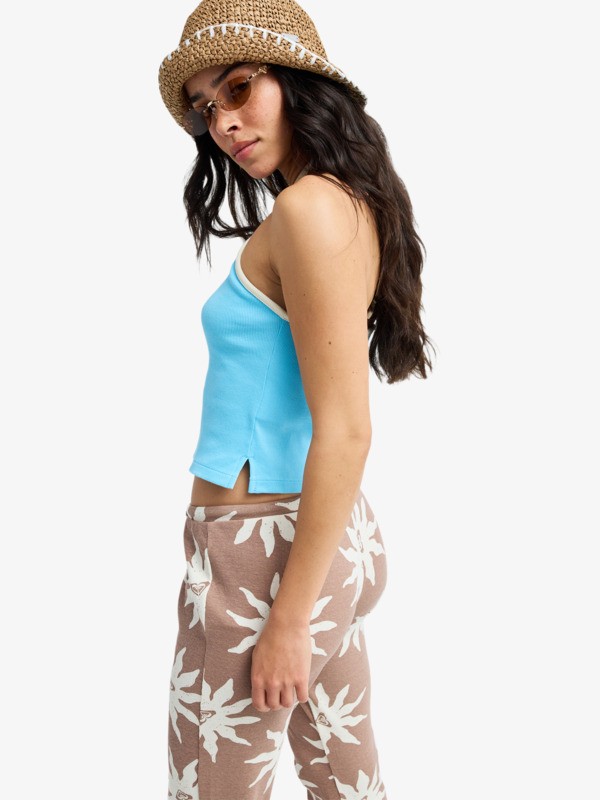 1 Meet Me At Corner - Haut &agrave; bretelles pour Femme Bleu ERJKT04453 Roxy