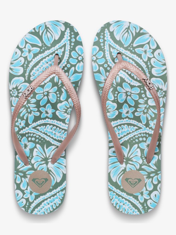 3 Mauricia - Flip-flops for Women Green ERJL100080 Roxy