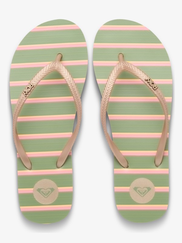 3 Mauricia - Flip-flops for Women Green ERJL100080 Roxy