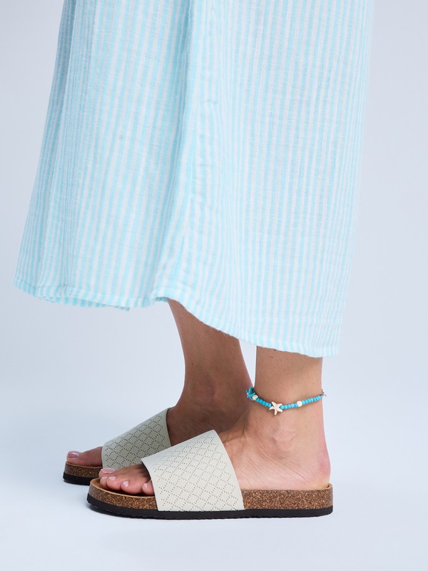 1 Mannae Slide - Sandalen f&uuml;r Frauen Braun ERJL100086 Roxy