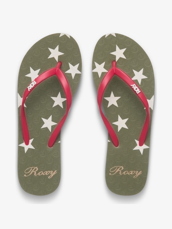 3 New Viva Printed Green ERJL100087 Roxy