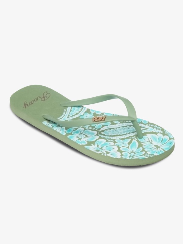 0 New Viva Printed - Flip-flops for Women Green ERJL100087 Roxy