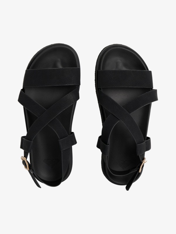 9 Zaho Crossed - Sandals for Women Black ERJL200042 Roxy