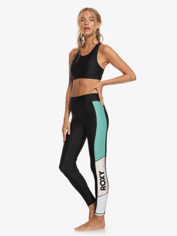 0 Another Clock - Legging de sport pour Femme Noir ERJNP03281 Roxy