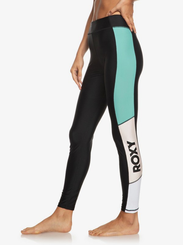 2 Another Clock - Legging de sport pour Femme Noir ERJNP03281 Roxy