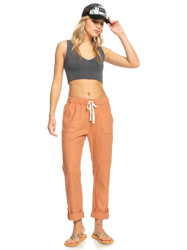 3 On The Seashore - Cargo Pants for Women Brown ERJNP03294 Roxy