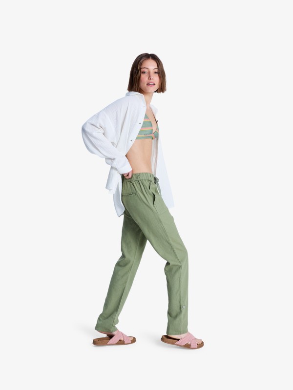 1 On The Seashore - Cargohose für Frauen Grün ERJNP03294 Roxy