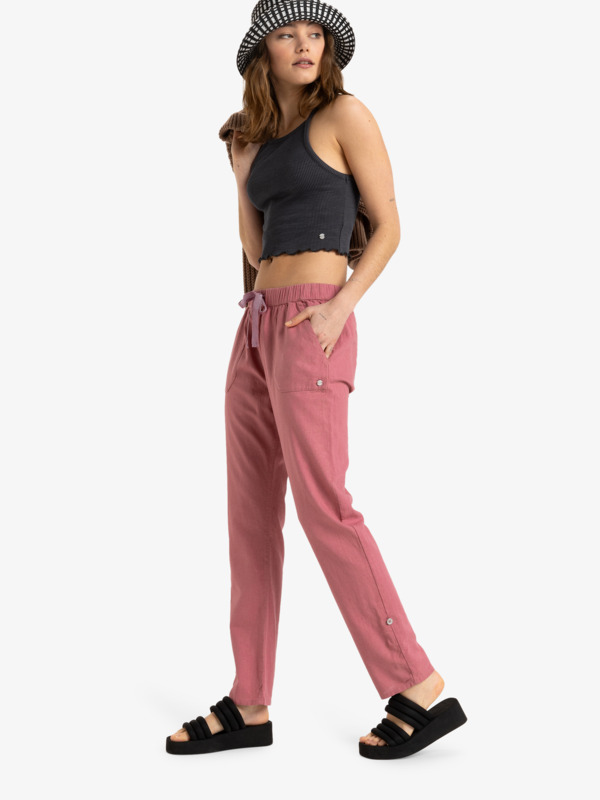 1 On The Seashore - Pantalon cargo pour Femme Rose ERJNP03294 Roxy