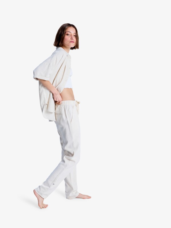 1 On The Seashore - Pantalon cargo pour Femme Beige ERJNP03294 Roxy