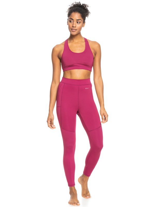 3 Here She Comes Again - Legging de sport pour Femme Rose ERJNP03423 Roxy