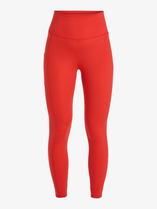 8 Heart Into It Ankle - Technical Leggings for Women Red ERJNP03488 Roxy