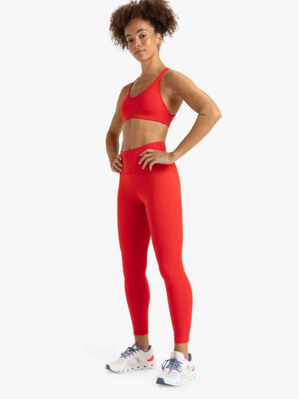 5 Heart Into It Ankle - Legging technique pour Femme Rouge ERJNP03488 Roxy