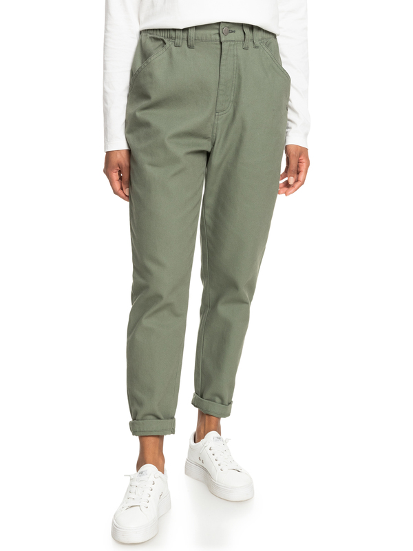 0 Sunny Escape - Pantaloni con taglio affusolato da Donna Green ERJNP03524 Roxy