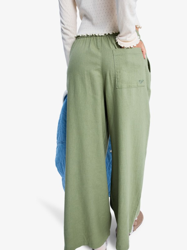 1 Lekeitio Break Mid - Leichte Hose für Frauen Grün ERJNP03545 Roxy