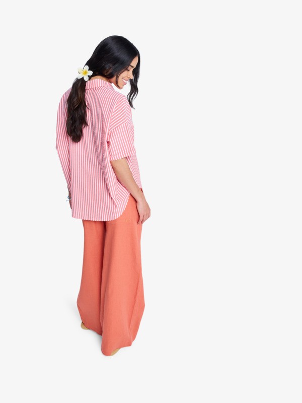 6 Lekeitio Break Mid - Pantaloni leggeri da Donna Pink ERJNP03545 Roxy