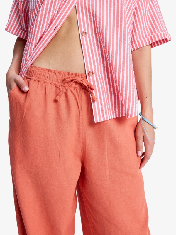 2 Lekeitio Break Mid - Pantaloni leggeri da Donna Pink ERJNP03545 Roxy