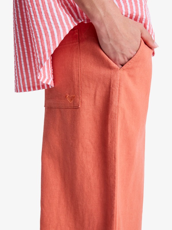 4 Lekeitio Break Mid - Pantaloni leggeri da Donna Pink ERJNP03545 Roxy