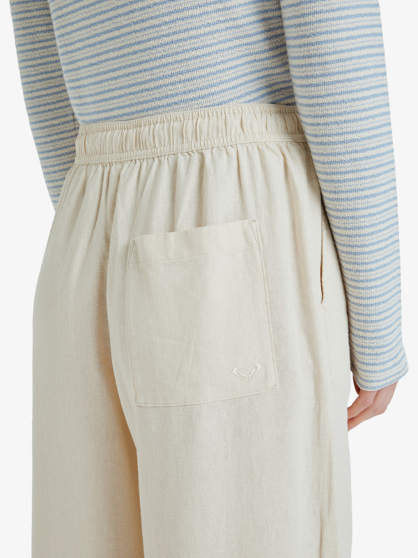 3 Lekeitio Break - Pantalon à taille élastique pour Femme Beige ERJNP03545 Roxy