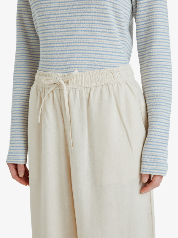 4 Lekeitio Break - Pantalon à taille élastique pour Femme Beige ERJNP03545 Roxy