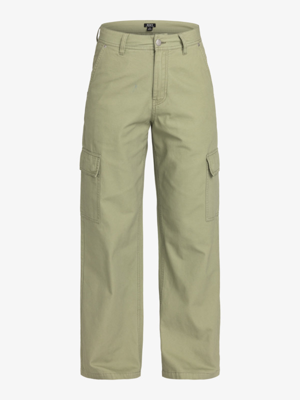 12 Left Again  - Pantaloni Cargo da Donna Green ERJNP03581 Roxy