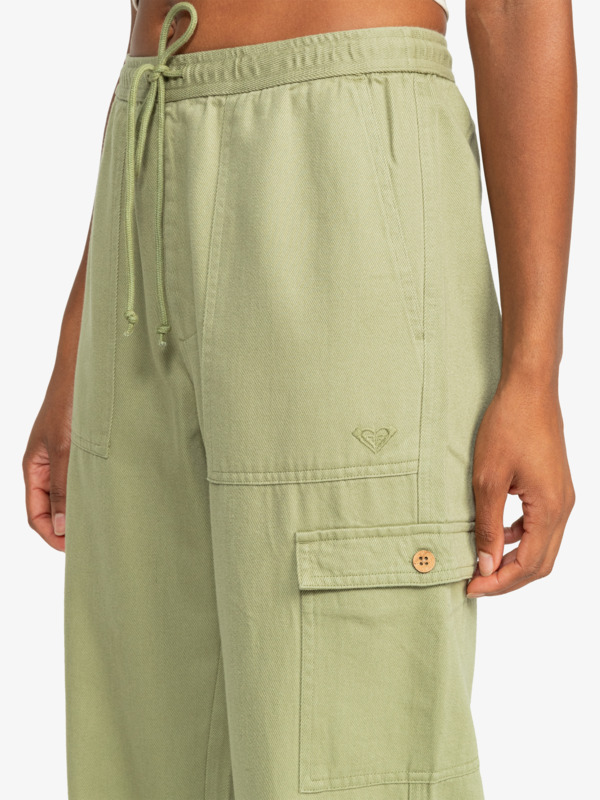 2 Precious   - Cargo Pant para Mulher Verde ERJNP03584 Roxy