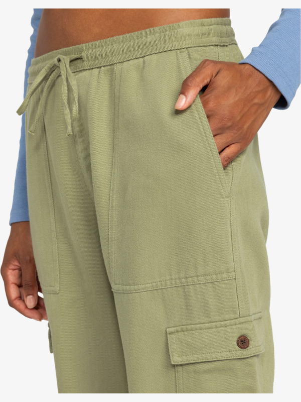 3 Precious   - Cargo Pant para Mulher Verde ERJNP03584 Roxy