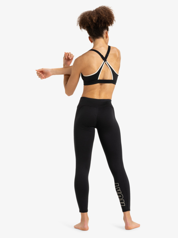 9 Everyday Flow - Sport Leggings for Women Black ERJNP03590 Roxy