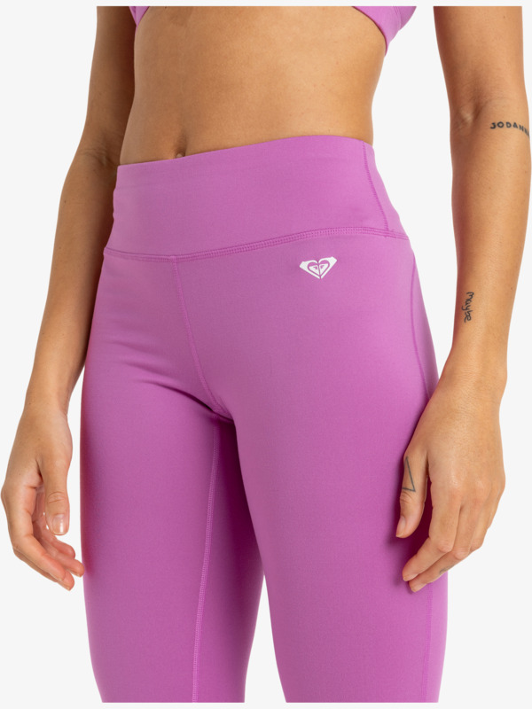 8 Everyday Flow - Sport Leggings for Women Pink ERJNP03590 Roxy