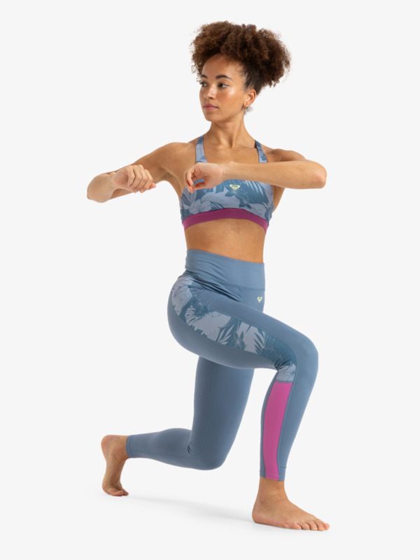 9 Pure Pursuit - Leggings de desporto para Mulher Azul ERJNP03592 Roxy