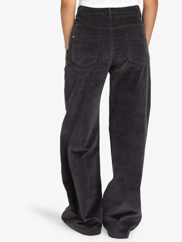 5 Surf On Cloud - Corduroy Pant for Women Black ERJNP03598 Roxy