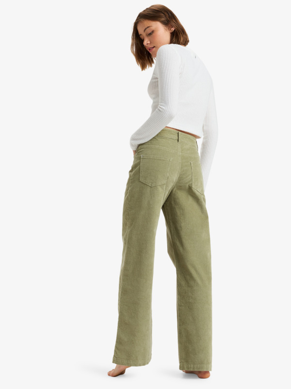 8 Surf On Cloud - Fixed Waist Pants for Women Green ERJNP03607 Roxy