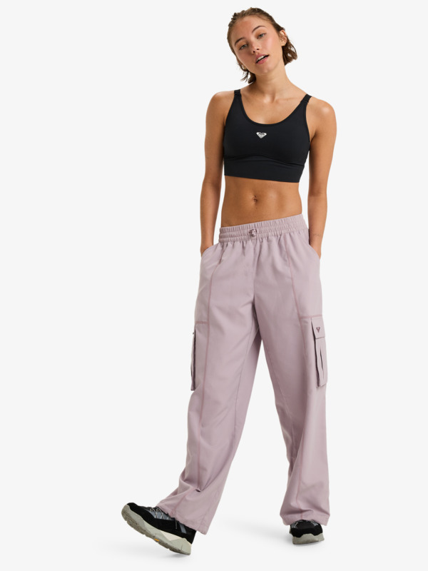 3 Boundless Spirits - Pantalon de sport loose pour Femme Violet ERJNP03617 Roxy