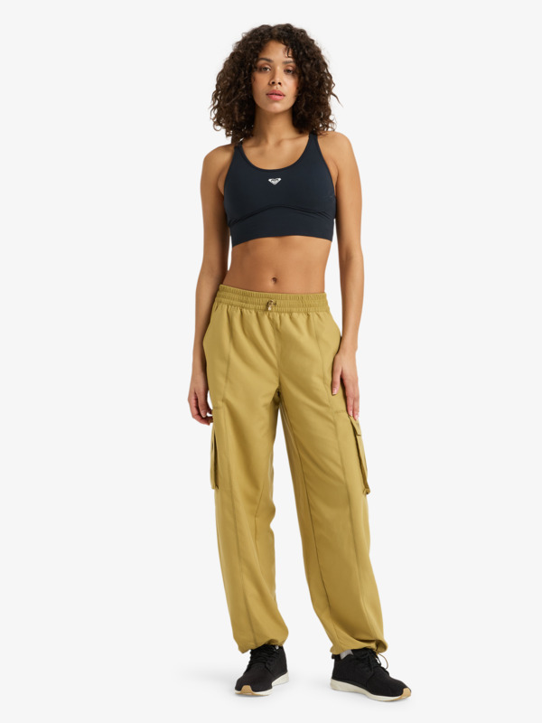 7 Boundless Spirits - Pantalon de sport loose pour Femme Beige ERJNP03617 Roxy