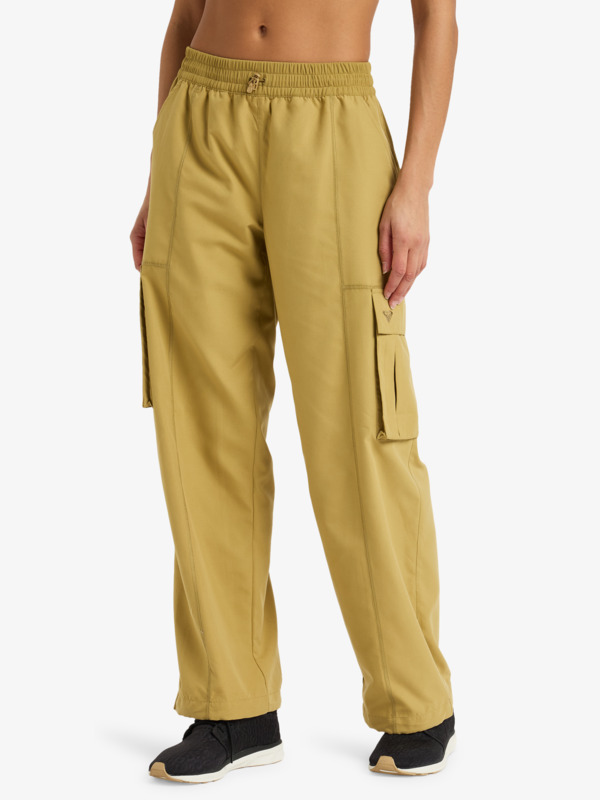 0 Boundless Spirits - Pantalon de sport loose pour Femme Beige ERJNP03617 Roxy