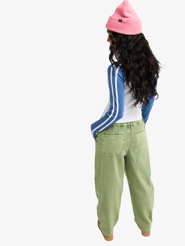 5 Break My Soul - Hose mit elastischem Bund f&uuml;r Frauen Gr&uuml;n ERJNP03621 Roxy