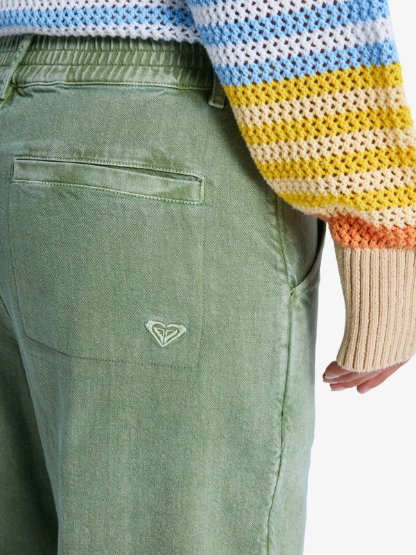 3 Break My Soul - Hose mit elastischem Bund f&uuml;r Frauen Gr&uuml;n ERJNP03621 Roxy