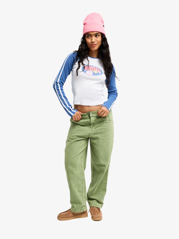 4 Break My Soul - Hose mit elastischem Bund f&uuml;r Frauen Gr&uuml;n ERJNP03621 Roxy