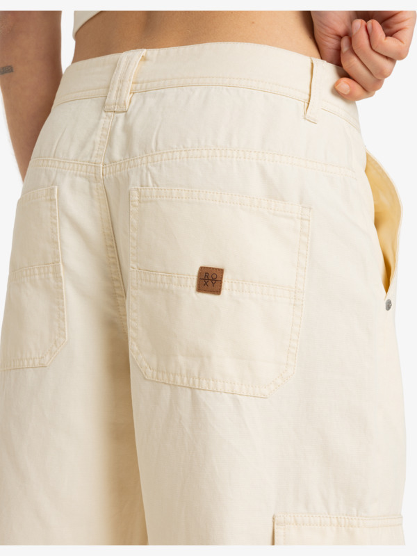 8 Left Again - Pantalón tipo cargo para Mujer Beige ERJNP03625 Roxy