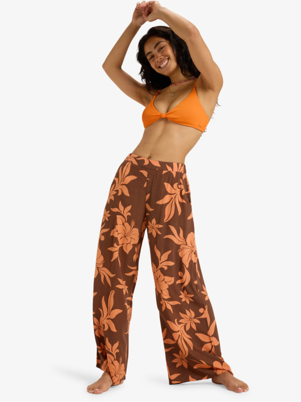 0 Midnight Avenue Crepe - Hose mit elastischem Bund für Frauen Orange ERJNP03651 Roxy