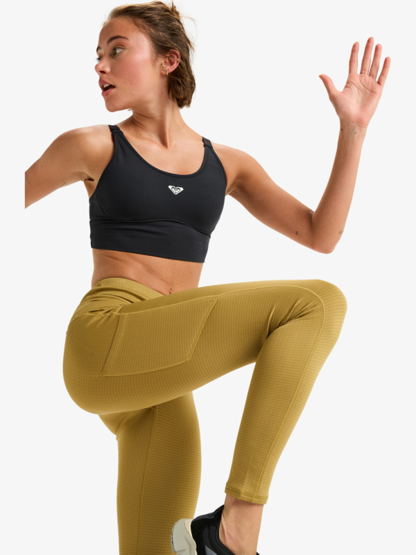 7 Waves Of Warmth - Legging technique pour Femme Beige ERJNP03671 Roxy