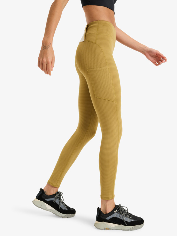 1 Waves Of Warmth - Legging technique pour Femme Beige ERJNP03671 Roxy