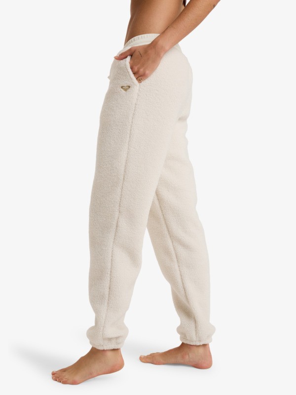 1 Waves Of Warmths - Calças de desporto para mulher Branco ERJNP03674 Roxy