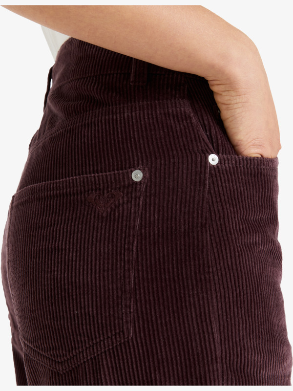 7 Surf On Cloud Cord - Pantalon ample pour Femme Rouge ERJNP03678 Roxy