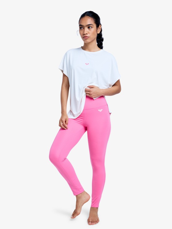 2 Heart Into It Ankle - Sport-Leggings f&uuml;r Frauen Rosa ERJNP03690 Roxy