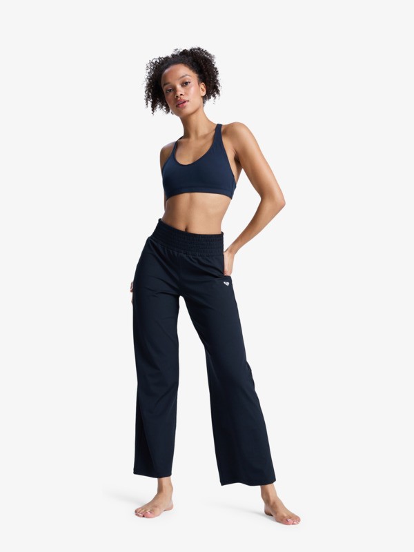 3 Rise & Vibe - Workout Bottoms for Women Black ERJNP03692 Roxy