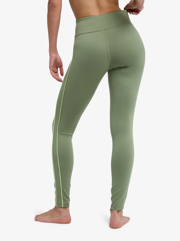 5 Everyday Flow - Legging de sport pour Femme Vert ERJNP03697 Roxy