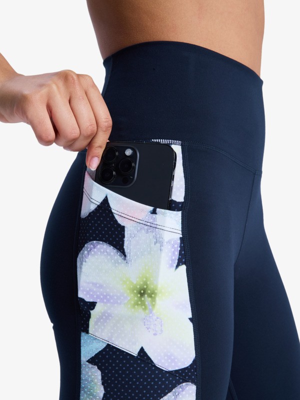 3 Heart Into It - Legging de sport pour Femme Noir ERJNP03698 Roxy