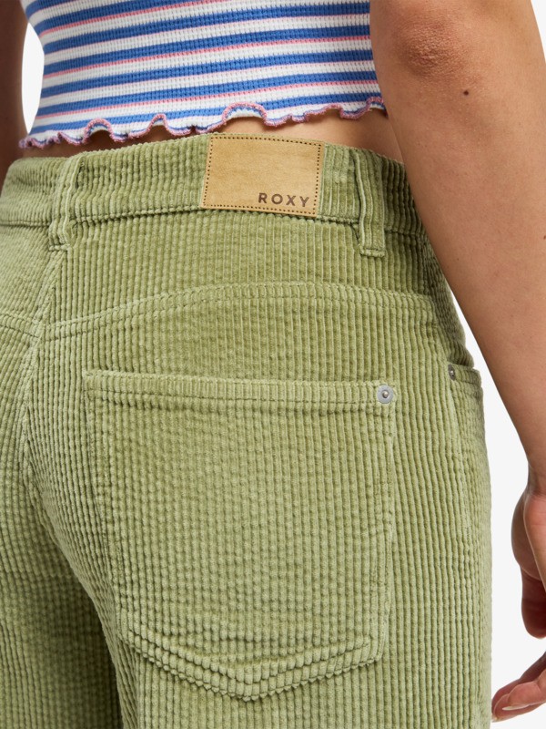 7 Dawn Patrol Corduroy - Pantalon en velours pour Femme Vert ERJNP03708 Roxy