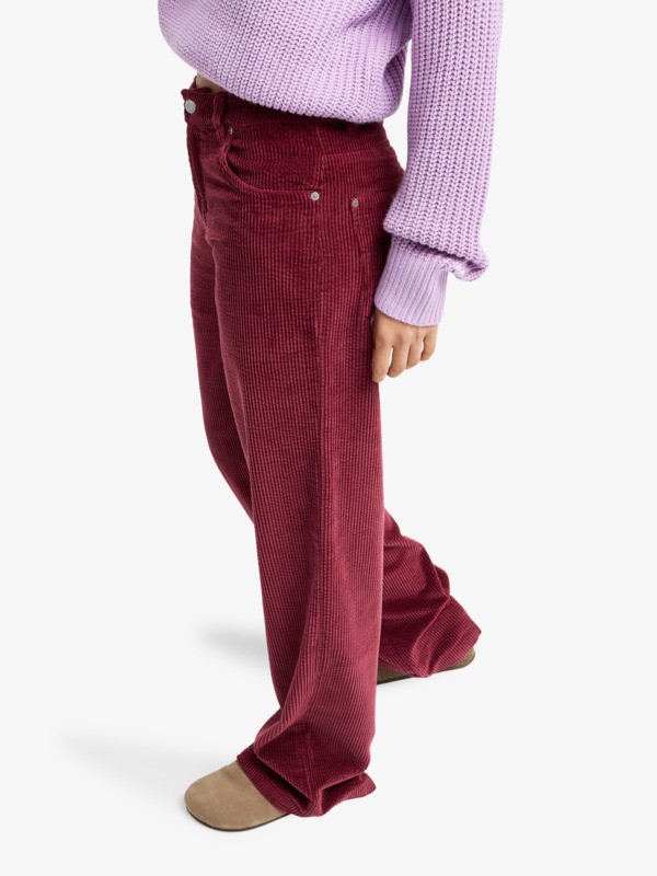 1 Dawn Patrol Corduroy - Corduroy Trousers for Women Red ERJNP03708 Roxy
