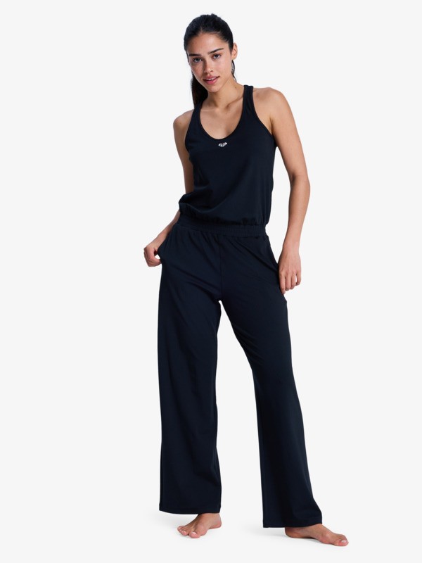 0 Rise & Vibe - Ensemble d'entra&icirc;nement une pi&egrave;ce pour Femme Noir ERJNP03711 Roxy